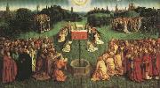 Jan Van Eyck Adoration fo the Mystic Lamb,from the Ghent Altarpiece oil on canvas